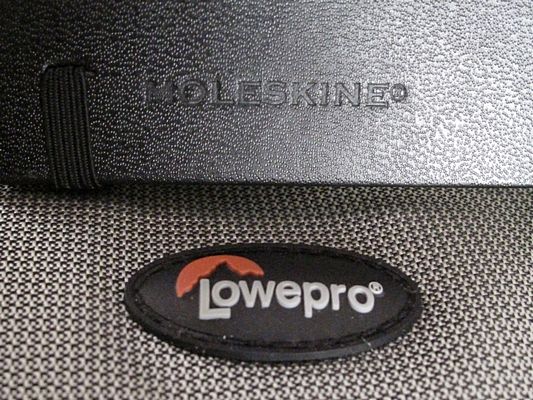 Lowepro and Moleskine